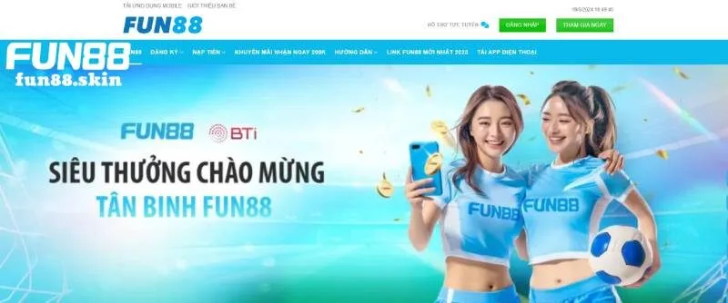Fun88 hỗ trợ thành viên mới bằng nhiều ưu đãi